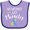 Lavender and Purple, variant on Inktastic No Mistakes, Just Miracles Down Syndrome Awareness Boys or Girls Baby Bib