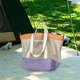 thumbnail image 1 of Bolso de playa de malla, bolso de hombro, práctico de viaje resistente a la arena, de playa para acampar, ir de compras en verano, viajar a la Púrpura, 1 of 8