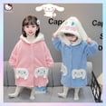 thumbnail image 1 of Albornoz de franela para niños de Anime Sanrioes, bata de noche, Cinnamoroll, Melody, ropa de dormir suave para niñas, pijamas kawaii de Corea para el hogar, 1 of 5