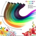 thumbnail image 5 of Skymirror Wig Colorful Heat Resistant Hair Decor Long Extension Hairpiece for Ladies, 5 of 8