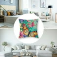 thumbnail image 5 of Throw Pillow Covers Decor Flower with Decorative Square Pillow Case Outdoor Cushion Cover for Home Sofa Couch (Floral-HD), 5 of 7