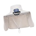 thumbnail image 2 of Sombrero con ventilador y ventilador solar para actividades al aire libre, deportes y playa. Gris, 2 of 9