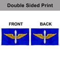 thumbnail image 4 of Dutern Double Sided Army Aviation Branch Plain Flag Military Banner 3 Ply with Brass Grommets 2x3 Feet, 4 of 4