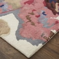 thumbnail image 5 of Feizy Dafney Transitional Floral & Botanical, Blue/Pink/Gray, 1'6" x 1'6" Swatch Sheen Fade Resistant Easy Care Casual Watercolor Design Carpet for Living Dining Bed Room, 5 of 8