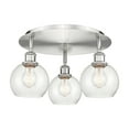 thumbnail image 2 of Innovations Lighting - Athens - 3 Light Flush Mount In Industrial Style-8.63, 2 of 5