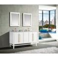 thumbnail image 4 of Avanity Mason-V60-G Mason 60" Double Free Standing Wood Vanity Cabinet Only - White, 4 of 7