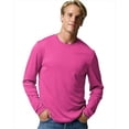 thumbnail image 1 of Hanes 482L T-Shirt à Manches Longues pour Hommes Cool Dri Performance, Rose Wow - Taille 3X, 1 of 3