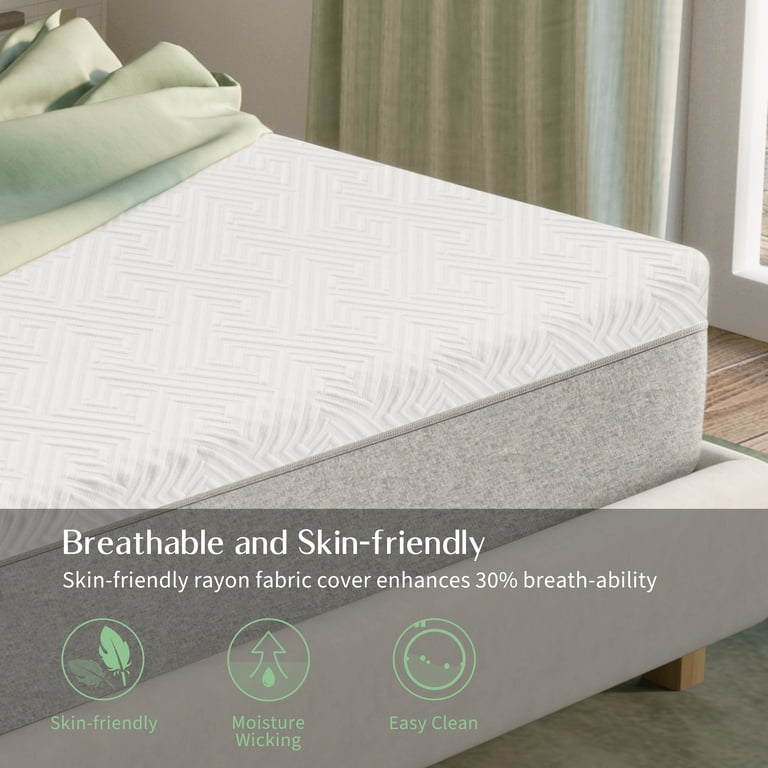 Novilla 12 inch Cooling Gel Memory Foam Mattress in a Box Twin Mattress