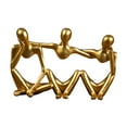 thumbnail image 4 of Estatua de pensador abstracto, figura coleccionable, decorativa, moderna, adorno artesanal. Dorado, 4 of 9
