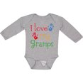 thumbnail image 3 of Inktastic I Love My Gramps Cute Grandkids Boys or Girls Long Sleeve Baby Bodysuit, 3 of 5