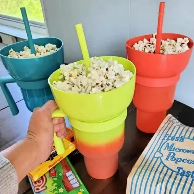 Snack and Drink Cups Snack Bowl Drink Cups 2 in 1 Adult Splash and