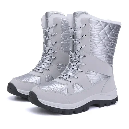 

Women‘s Winter Thermal Insulated Snow Shoes Warm Faux Fur Lined Mid Calf Boots Women‘s Footwear