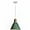 Green, variant on Farmhouse Wood Metal Pendant Lamp, Modern Simple Iron Pendant Lighting, Industrial Rustic Pendant Light, Nordic Style Pendant Light Fixture for Dining Room Kitchen Island Hallway Closet
