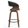 thumbnail image 6 of Set of 2 Bethel Beige Washed Woven Fabric Dining Chair with Black Metal Legs, 6 of 7