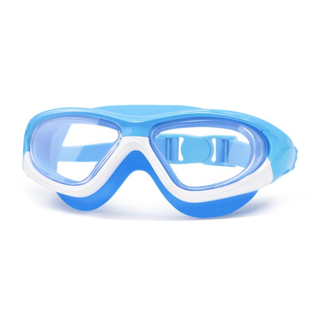 Gafas de natación para niños con montura grande, gafas de buceo antivaho impermeables de alta definición, gafas de natación para niños y niñas
