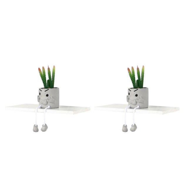 Advancent Plantas suculentas artificiales en macetas - Pata colgante gris única para llamar la atención Type8 NO8