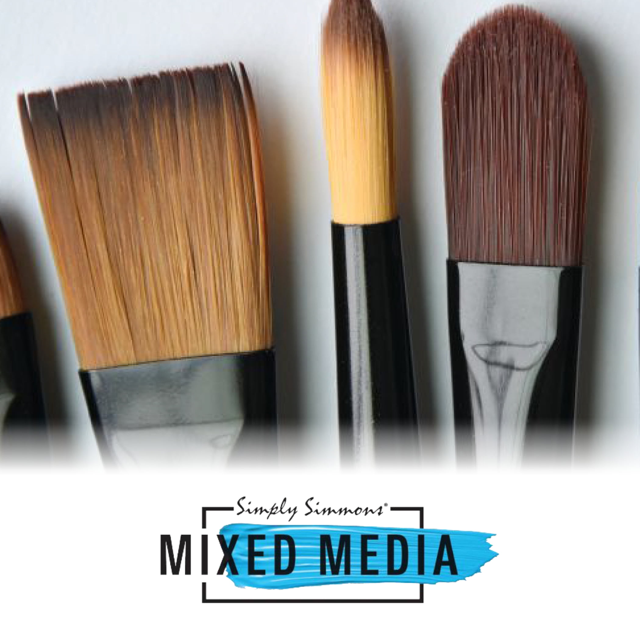 Daler-Rowney Simply Simmons All The Angles Brush Set, 4 Pieces