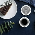 thumbnail image 6 of FMSHPON Mandala Set of 4 Round Coaster for Drinks, Absorbent Ceramic Stone Coasters Cup Mat with Cork Base for Home Kitchen Room Coffee Table Bar Decor, 6 of 6