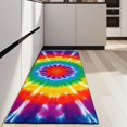 thumbnail image 4 of Rainbow Tie Dye Mandala Kitchen Rug Mat,Kitchen Runner Rugs Non Skid Washable,Decorative Kitchen Floor Mats for Kitchen,Sink,Laundry,17"X47", 4 of 5