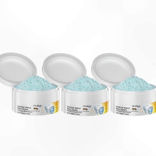 Natural Oral Care Powder with Bee Ingredients for Dental Health, 1-3x Use