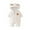 White B, variant on Elainilye Fashion Little Girl Clothes Jumpsuit Hooded Fleece Rompers Infant Thick Snowsuit Bodysuit, Sizes 1-24 Months