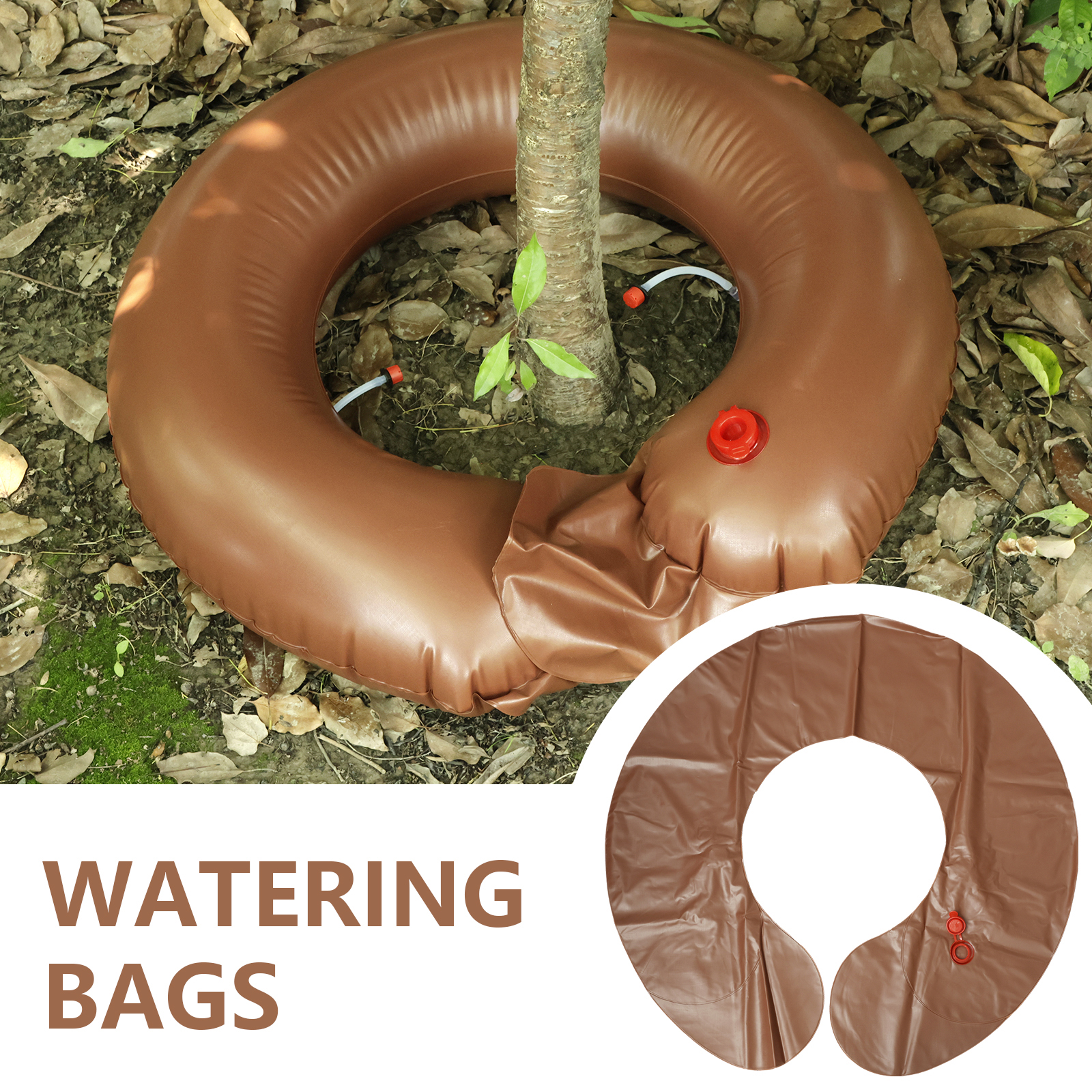 Duety Tree Automatic Watering Ring Bag,PVC Automatic Tree Watering Bag 20KG Water Capacity Drip