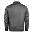 thumbnail image 3 of Chaquetas Hanzidakd para hombre, abrigos de invierno y otoño, manga larga, color liso, cuello alto, bolsillo con cremallera completa, ligeras, gabardinas holgadas, cárdigan informal, tops, gris M, 3 of 8
