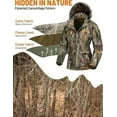 thumbnail image 3 of NEW VIEW Womens Hunting Clothes, Upgraded Ultra-Quiet Water Resistant Camo Hunting Jacket for Duck Waterfowl Deer Hunting, 3 of 5