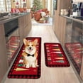 thumbnail image 6 of Horivan Christmas Kitchen Rug Non Slip Water Absorbent L Shape Floor Mats Holiday Decor for Kitchen Sink Front Festive Home Accents, 6 of 6
