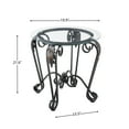 thumbnail image 4 of JRHRXXY Tempered Glass Coffee Table Set of 3,1 Coffee Table & 2 End Side Table,for Living Room, 4 of 14
