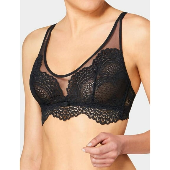 Triumph BLACK Darling Spotlight Bralette, US Large