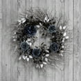 thumbnail image 3 of 24 in. Artificial Deadwood and Roses Wreath, Black, 3 of 4