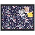 thumbnail image 2 of PinPix 23x17 Custom Cork Bulletin Board Vintage Japanese Floral Navy Poster Board Has a Fabric Style Canvas Finish, Framed in Vintage Japanese Floral Navy, by ArtToFrames (PinPix-1542), 2 of 5