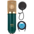 thumbnail image 1 of MXL V67G Large Capsule Condenser Microphone for Vocals, Guitars, Acoustic Instruments, and Drum Overheads Bundle with Blucoil 10-FT Balanced XLR Cable, and Pop Filter Windscreen, 1 of 6