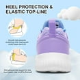 thumbnail image 4 of okilol Girls Shoes Slip on Kids Running Sneakers | Teen Child Youth Shoes. Machin Washable Light Purple Size 12.5 US Little Kid, 4 of 8
