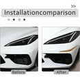thumbnail image 4 of TINKI Real Carbon Fiber Front Bumper Lip Corner Trim Strip Compatible with Chevrolet Corvette C8 Stingray 2020-2023, Front Lip Corner Decoration Strip Sticker, 4 of 12