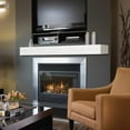 thumbnail image 3 of 48" Non-Combustible Whitewash Fiberglass and Cement Aggregate Mantel Shelf, 3 of 6