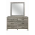 thumbnail image 3 of Topline Home Furnishings Commode grise patinée avec miroir, 3 of 4