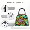 thumbnail image 4 of Balery Hippie Style Bolsa de Almuerzo para Mujeres, Caja de Almuerzo, Bolsa de Almuerzo Pequeña Impermeable, Tote de Almuerzo Reutilizable con Gran Capacidad, 4 of 6
