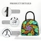 thumbnail image 4 of Balery Hippie Style Bolsa de Almuerzo para Mujeres, Caja de Almuerzo, Bolsa de Almuerzo Pequeña Impermeable, Tote de Almuerzo Reutilizable con Gran Capacidad, 4 of 6