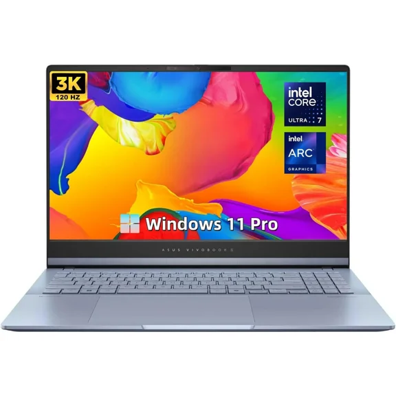 Restored ASUS Vivobook S15 15.6" Laptop 3k OLED 120Hz Ultra 7-155H 16GB 1TB SSD - Mist Blue S5506MA-WS76