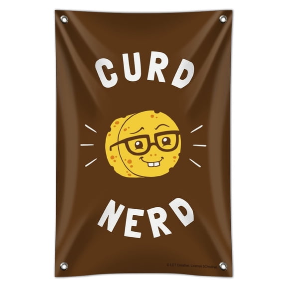 Curd Nerd Cheese Funny Humor Home Business Office Sign