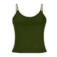 thumbnail image 7 of Plebaso Camisole Tops for Women Spaghetti Strap Tank Tops Solid Color Casual Basic Bottom Cami Undershirts, 7 of 7