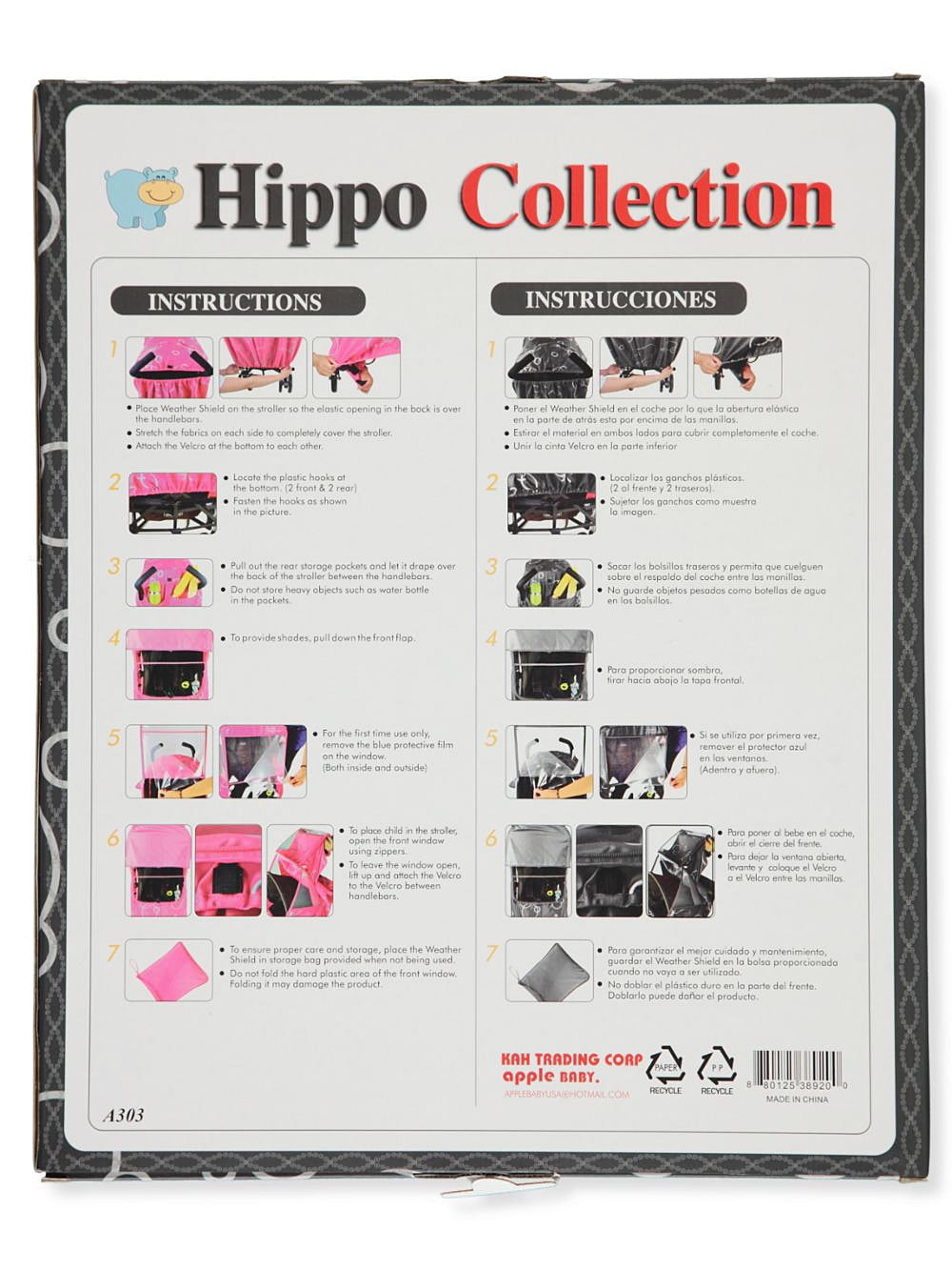 Hippo Collection Universal Stroller Weather Shield