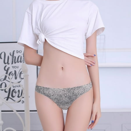 

Aueoeo Cotton Underwear For Women Womens Underwear Seamless 1Pc Microfiber Soft Silky Sexy Ladies Underwear Bikini Comfortable Leopard Clearance