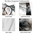 thumbnail image 4 of luoweisi Men's Beach Shorts Quick Dry Swim Trunks with Mesh Lining Marble Texture 2XL, 4 of 5