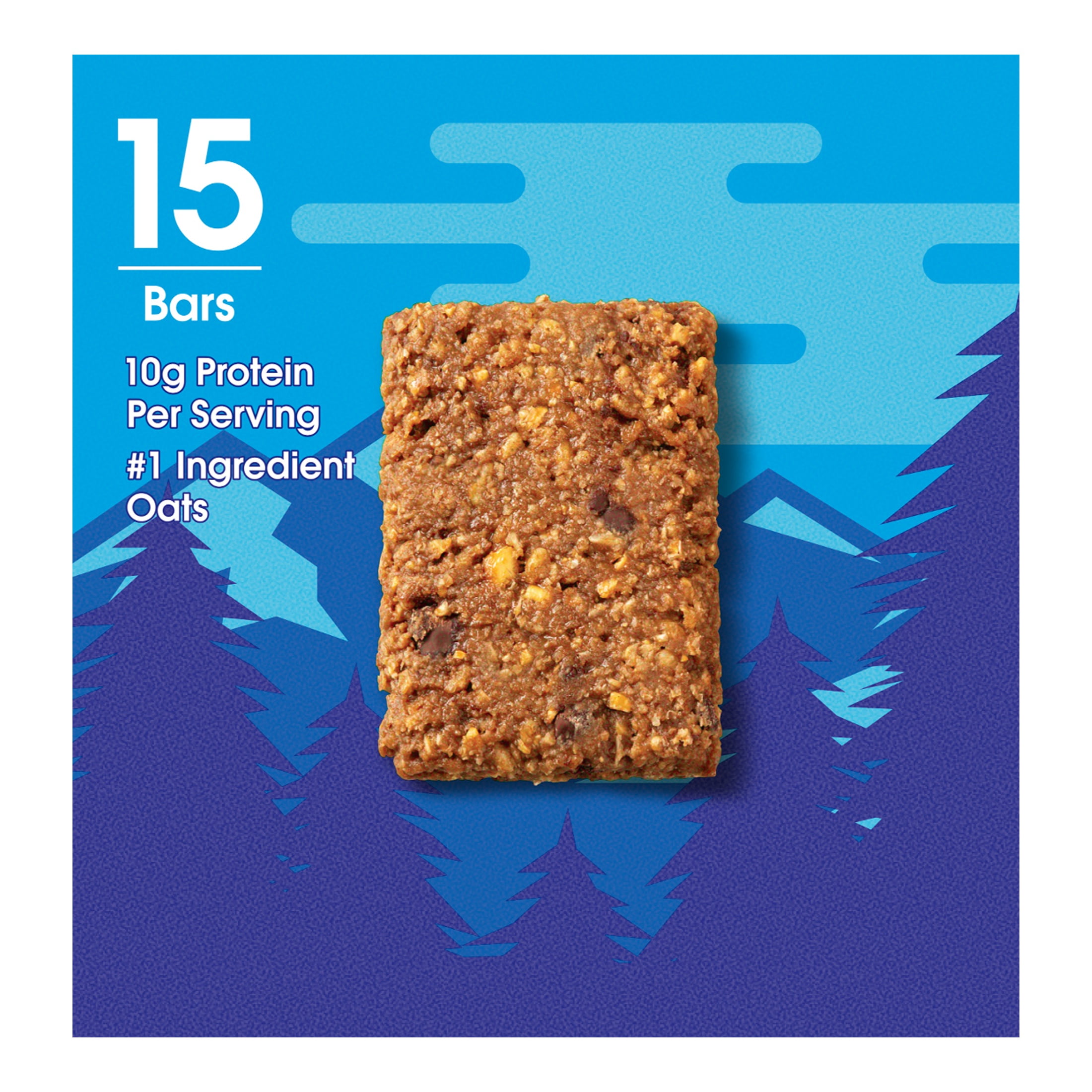 Great Value Energy Bar, Chocolate Chip, 2.4 oz, 15 Count