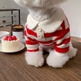 thumbnail image 2 of Camisa A Rayas para Perros, Ropa Linda de Moda para Mascotas, Ropa para Cachorros, Traje para Mascotas, Ropa Cómoda, Disfraz para perros Pequeños y Gatos, 2 of 7