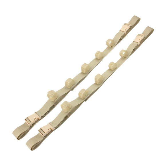 jinwen 2 Pcs Support de Canne à Pêche Sangle Ceintures Supports de Canne à Pêche pour Voiture Capacité de 5 Canne Réglable 110cm - 155cm pour Mur Van Van Cars Kaki