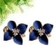 thumbnail image 5 of BRIGHTFUFU Un par de aretes Pendientes elegantes en forma de camelia Joyería de aleación con patrón floral de moda para mujeres y niñas (azul), 5 of 7